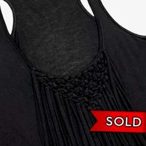Never Worn Lush Fringe Tank Top, Size XSmall